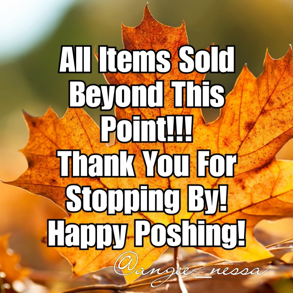 Sold Beyond This Point